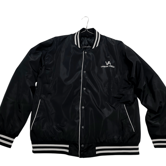 Black Varsity Jacket – Modern Style, Unisex